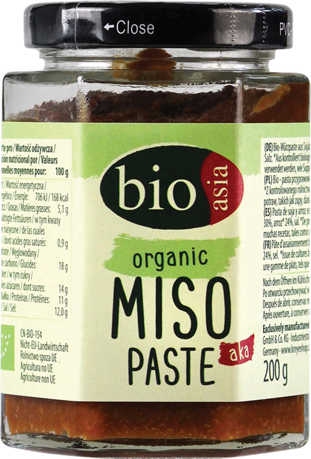 bioasia Bio pasta do zupy miso, 200 g