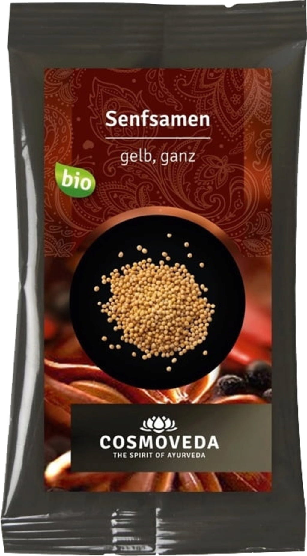 Cosmoveda Organiczne żółte nasiona gorczycy całe, 25 g