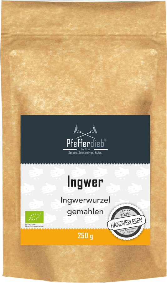 Pfefferdieb Bio Imbir w proszku, mielony, 250 g