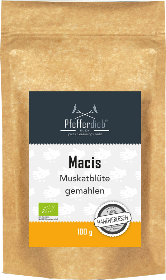 Pfefferdieb Bio Macis (kwiat muszkatołowy), mielony, 100 g