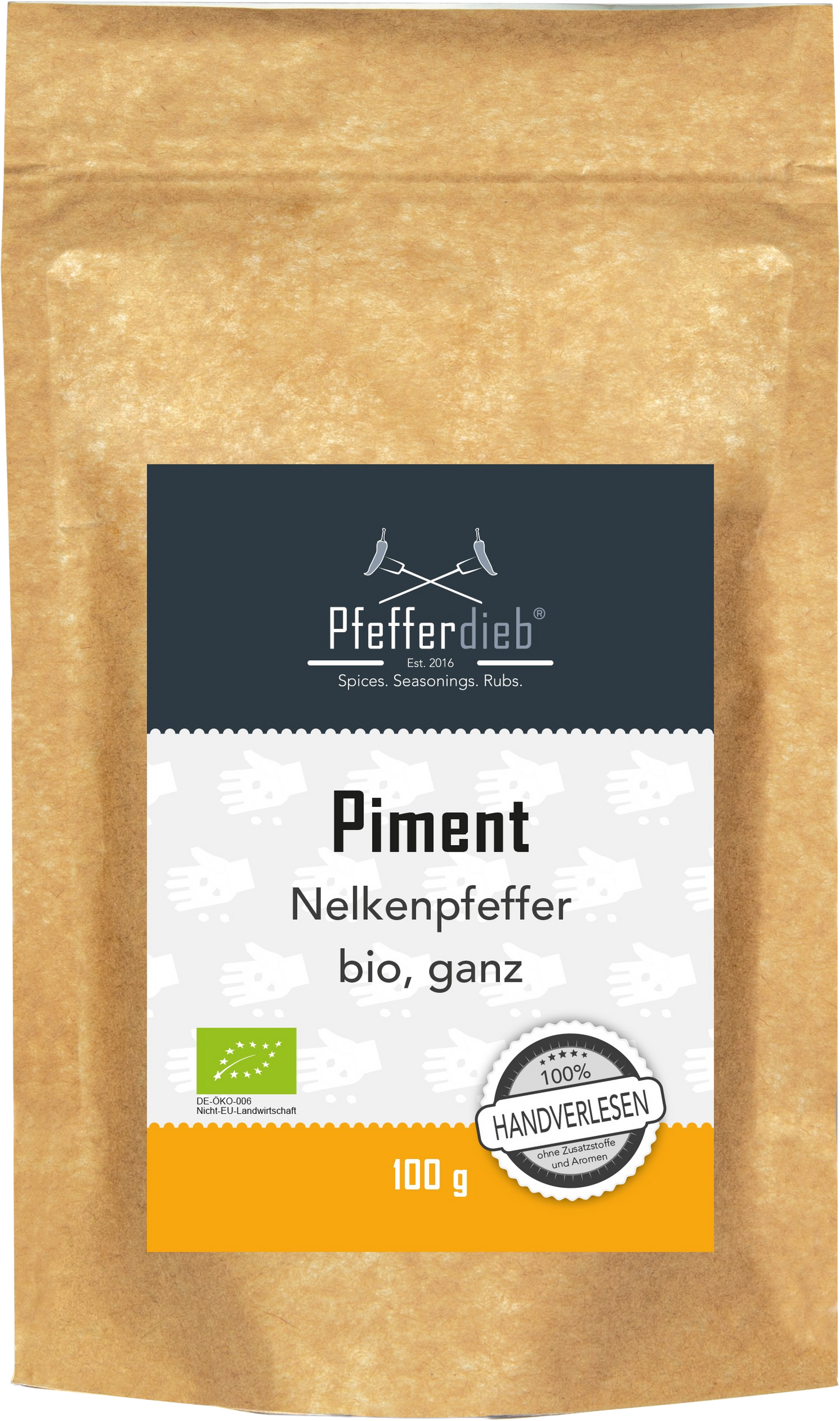 Pfefferdieb Bio Ziele angielskie, całe, 100 g