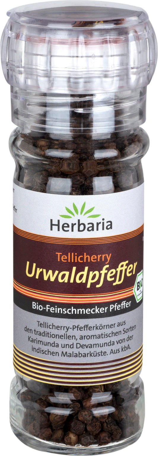 Herbaria Dziki ieprz Tellicherry bio, W młynku, 50g