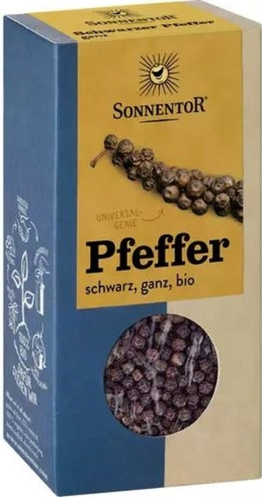 Sonnentor Czarny pieprz, cały, 55 g
