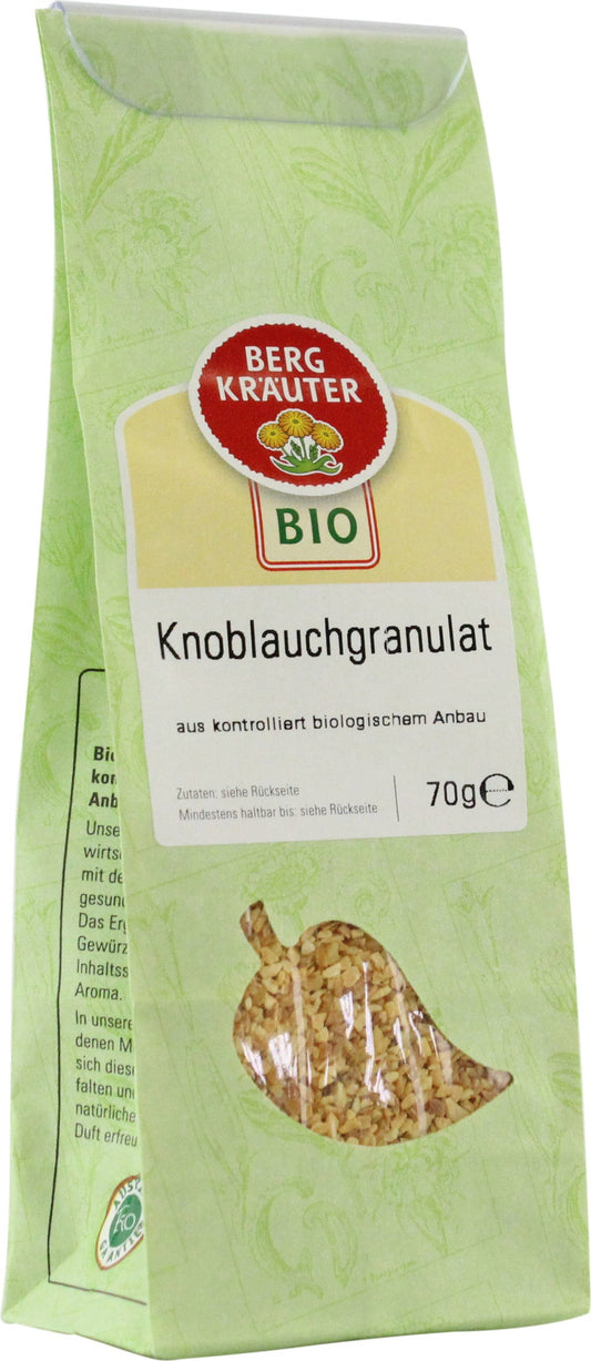 Österreichische Bergkräuter Granulat czosnku, 70 g