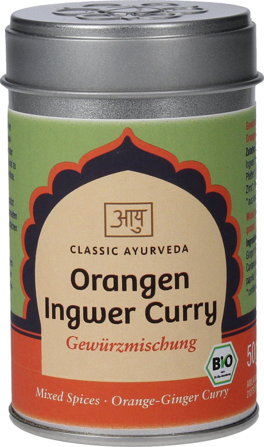 Classic Ayurveda Organiczne pomarańczowe imbirowe curry, 80 g