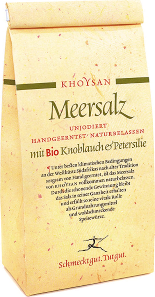 Khoysan Meersalz Sól morska z organicznym czosnkiem i pietruszką, 1 kg